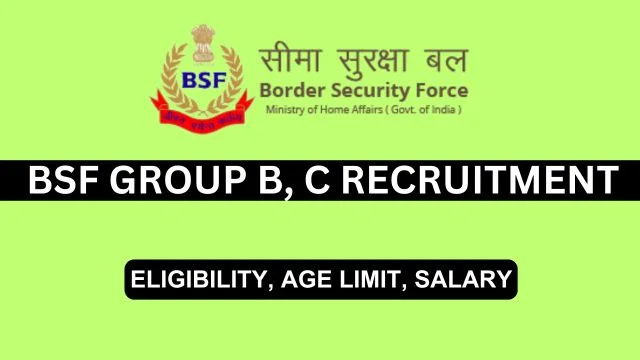 BSF recruitment 2024 of group B and C posts