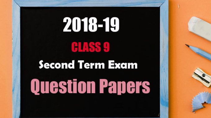Second terminal examination 2018 question paper with answers