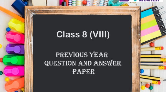Latest class 8 annual question paper 2019 with answers