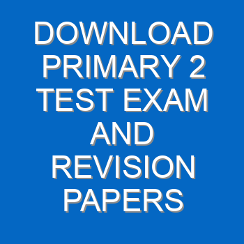 Latest primary 2 maths exam papers with answers