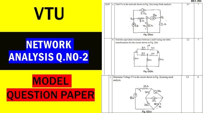 Network analysis previous question papers with answers