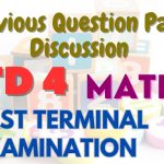first terminal examination 2018 question paper
