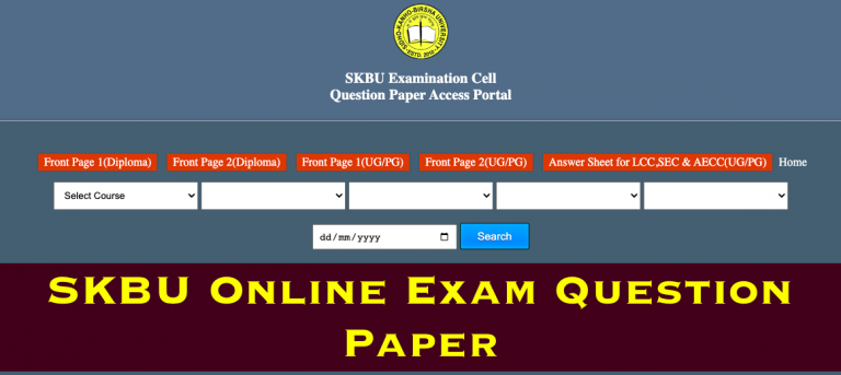 Download skbu old question paper with answers in pdf