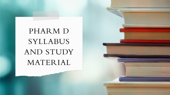 Pharm D Notes and Study Materials Guide for All Years