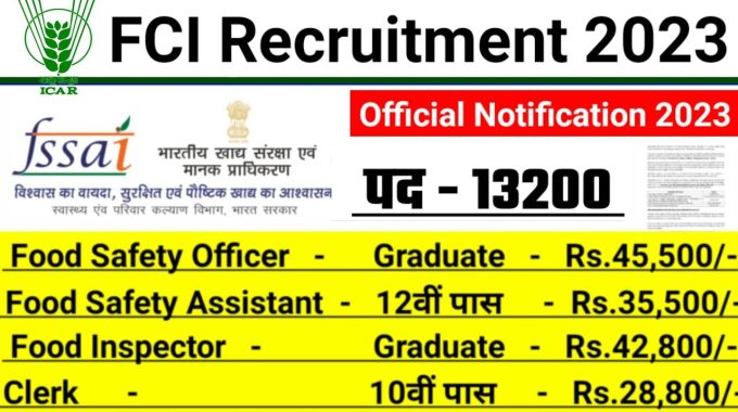 Check Previous FCI Recruitment 2023 Full Details Here