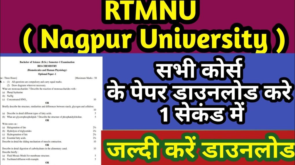 RTMNU Bsc 1st Sem Question Papers with Detailed Answers