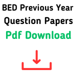 B.Ed 4th Semester Question Paper PDF