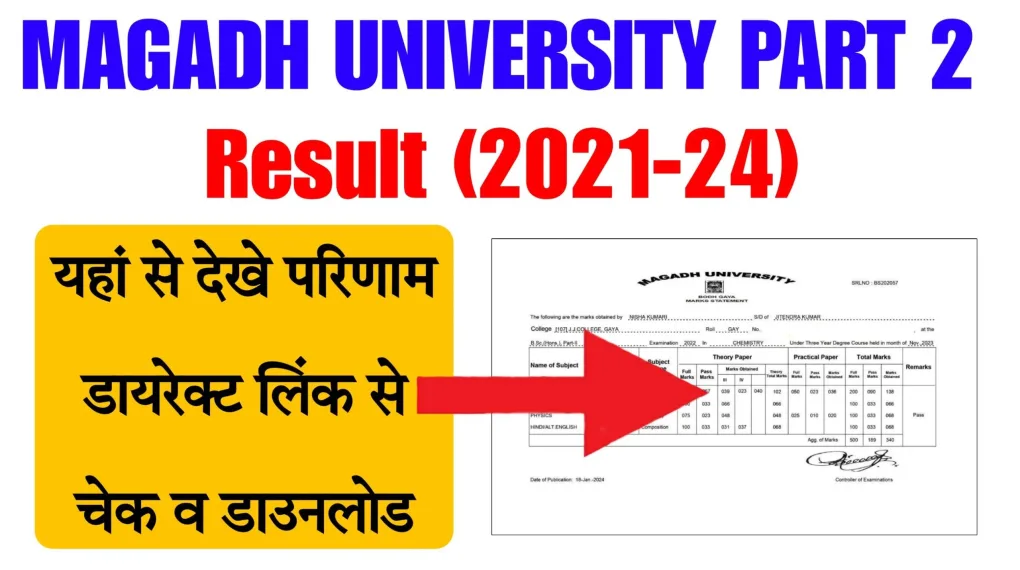 Magadh University Part 2 Result