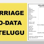 biodata for marriage telugu