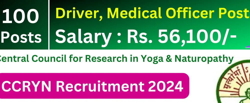 CCRYN Recruitment 2024 : Apply Online for Various Posts