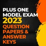 Plus One Model Exam Answer Key 2023