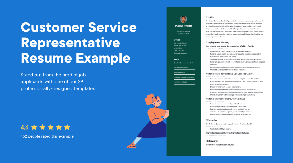 25 Customer Service Resume Examples