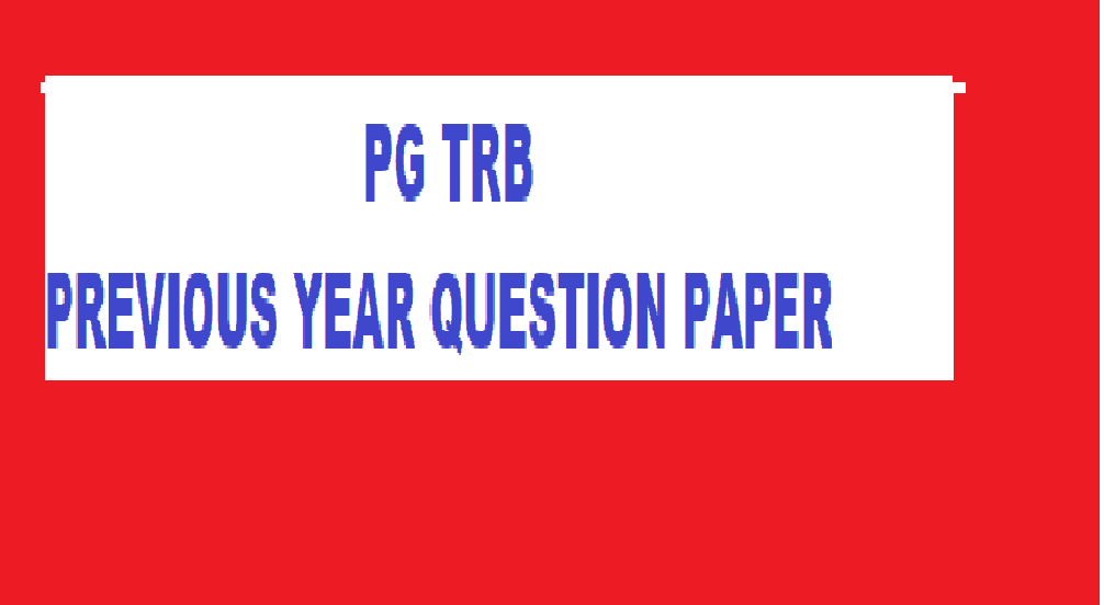 PG TRB Maths Previous Year Question Papers With Answers PDF