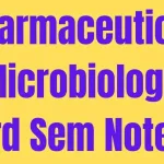 Pharmaceutical Microbiology 3rd Sem Notes