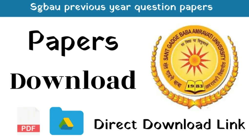 Sant Gadge Baba Amravati University Question Paper