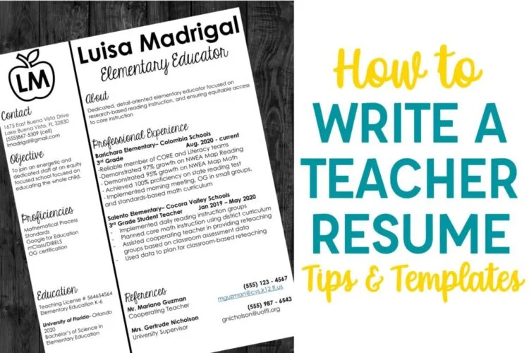 How to Describe Individual Teaching Experience on Resume