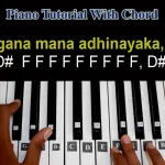 Piano Notes for Jana Gana Mana