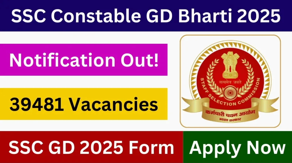 SSC GD Recruitment 2025: Apply for CAPF Constable, Rifleman, and Sepoy Posts