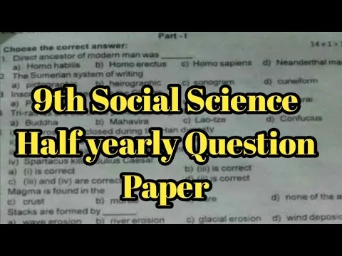 9th science half yearly question paper 2019