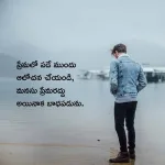 Sad Love Quotes In Telugu