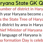 Haryana GK 1500 Questions PDF with Answers