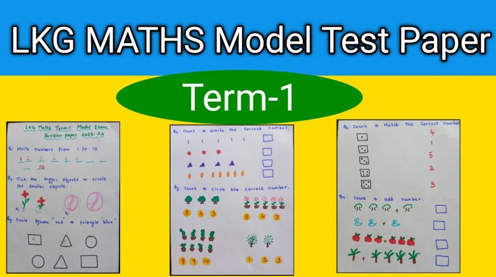 LKG Maths Question Paper for Kids’ Practice