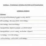 10th prelims syllabus 2022