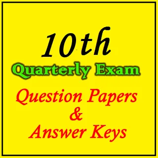 10th Quarterly Question Paper and Answers for All Subjects