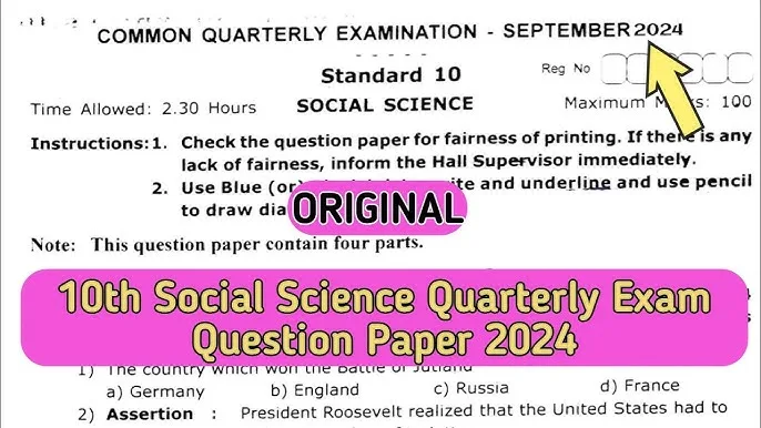 10th Social Public Question Paper 2022 Q&A