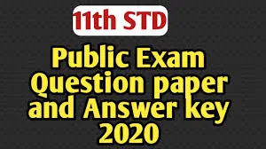 11th public question paper 2019 Tamil Nadu – All subjects