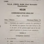 2nd Sem BCA Question Papers with Answers