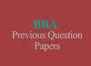 BBA Previous Year Question Paper with Answers