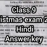 Christmas exam question paper with answers