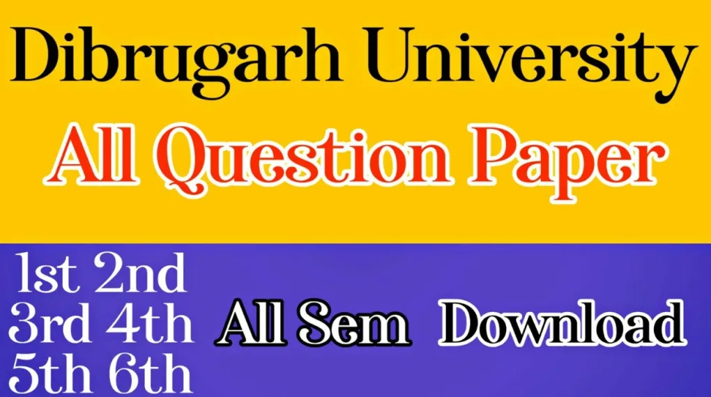 Dibrugarh University BA question papers and answers