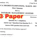 MCA Question Paper: Questions and Answers