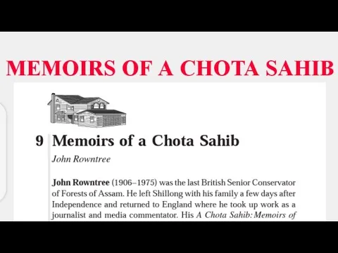 Memoirs of a Chota Sahib Question Answer