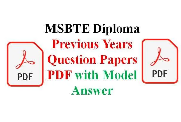 MSBTE Question Paper with Answer PDF Download