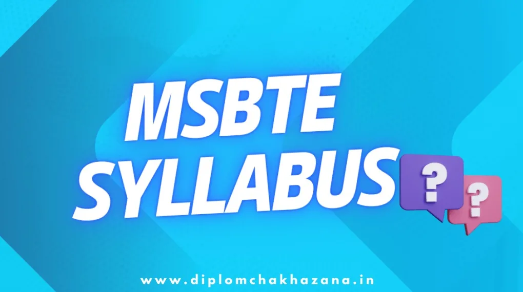 msbte syllabus