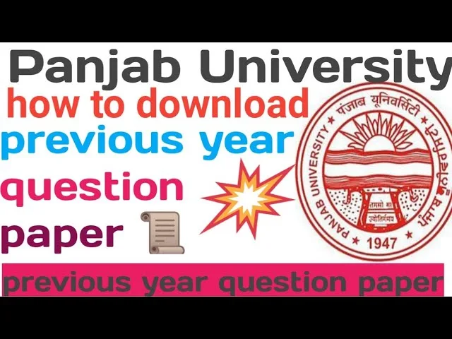 Panjab University previous year question papers