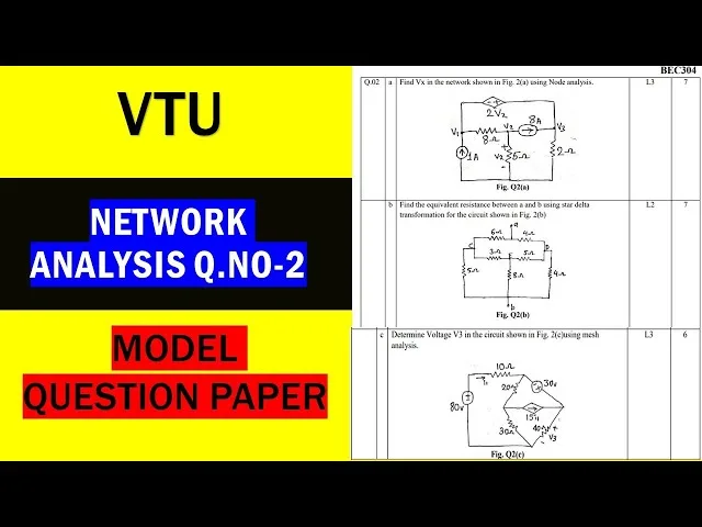 Network analysis previous question papers Q&A