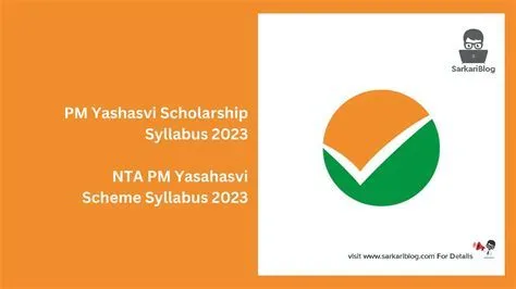 PM Yashasvi Scholarship 2023 Syllabus Details in English