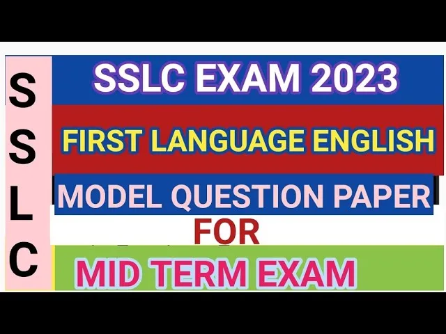 SSLC mid term exam question paper 2023