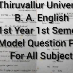 Thiruvalluvar University question paper download