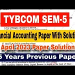 Tybcom sem 5 question papers with solution pdf