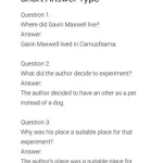 Mijbil the Otter Extra Questions and Answers