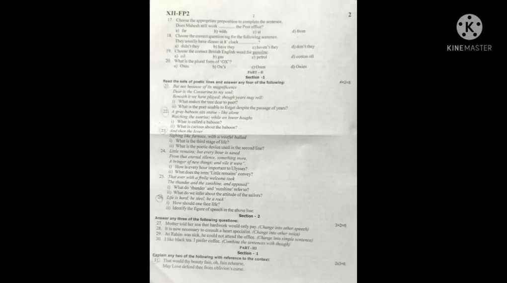 Brothers Union Question Paper: Complete Q&A