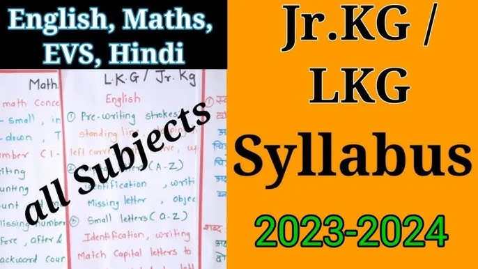 Junior KG Syllabus: What Your Child Will Learn