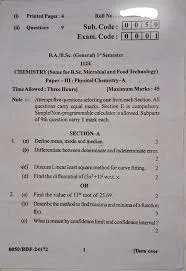 B.Sc. Previous Year Question Papers for Effective Preparation