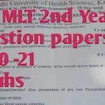 Bsc mlt 2nd year previous question papers