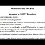 Madam Rides the Bus Extra Questions